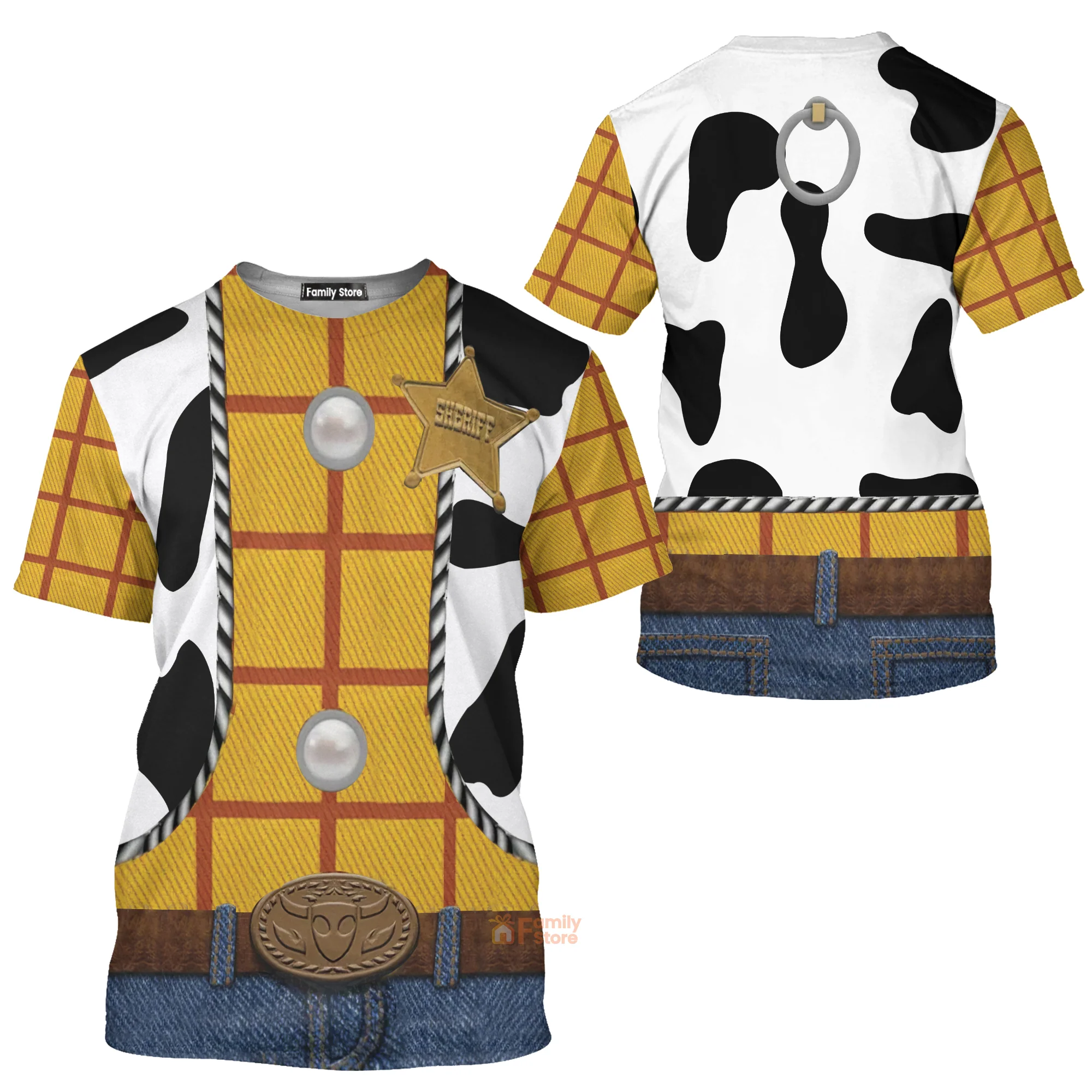 Woody Toy Story Costume T-Shirt - Image 3