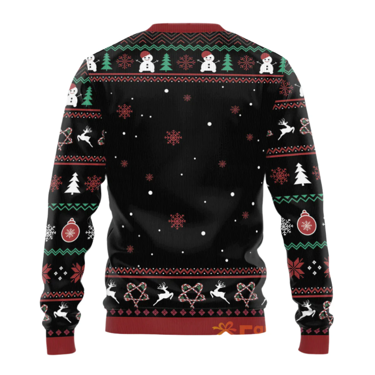 Xmas Hail Santa Candy Cane Summonings Ugly Sweatshirt - Image 3