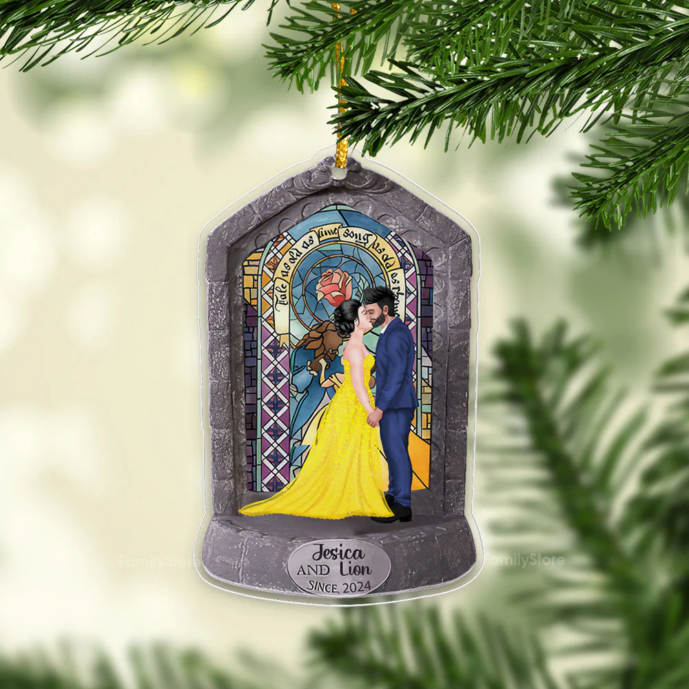 You And Me Since - Gift for Couples, Wedding - Personalized Acrylic Ornament - CL30 NH96 - Image 3