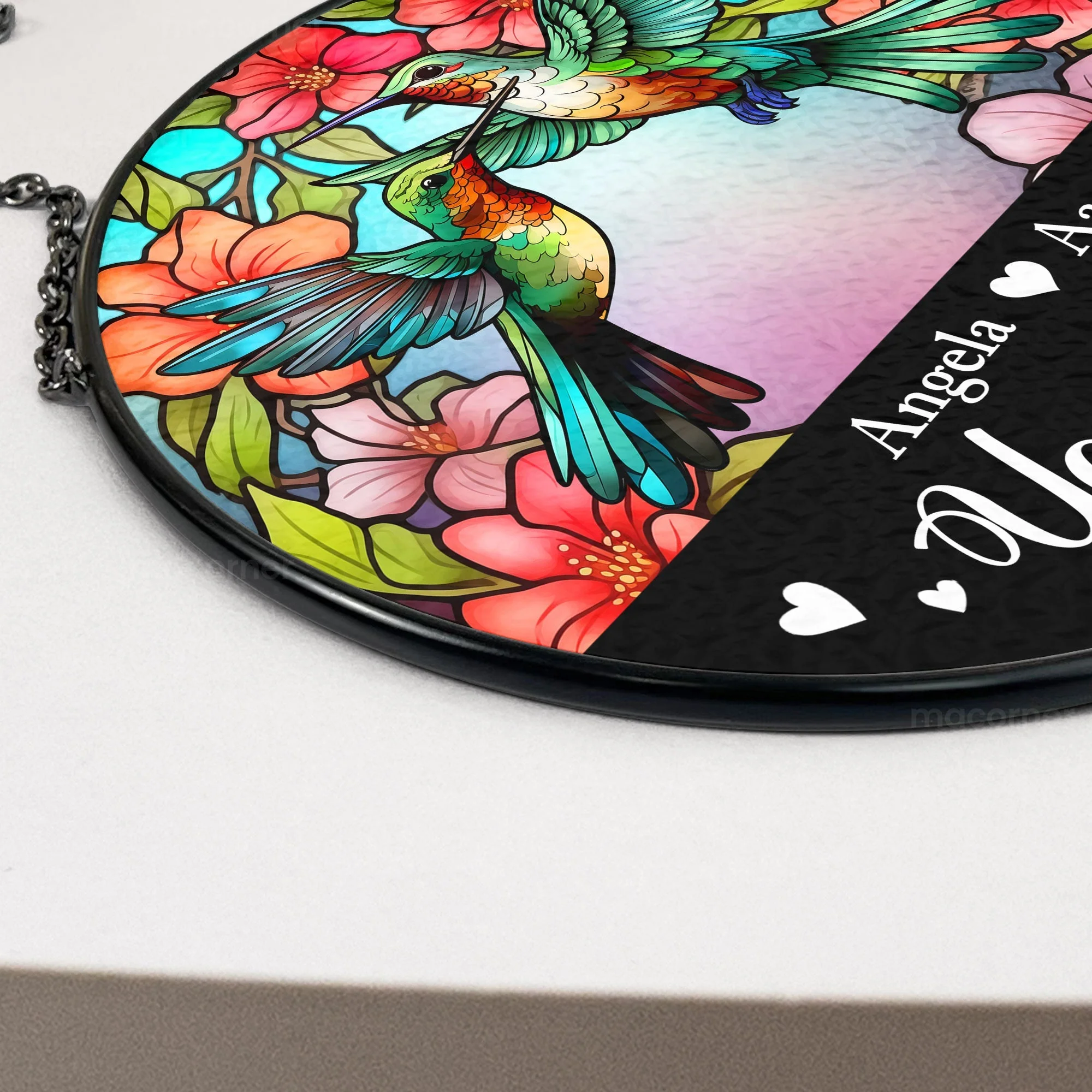 You And Me We Got This - Personalized Stained Glass Window Hanging Suncatcher - Gift For Couples | NA94 - Image 4