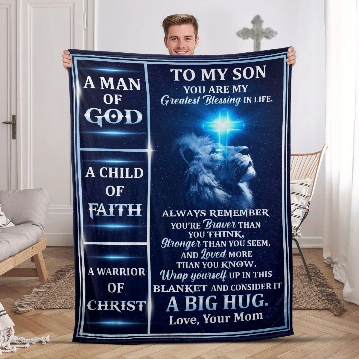 You Are My Greatest Blessing - Personalized Fleece Blanket TD118