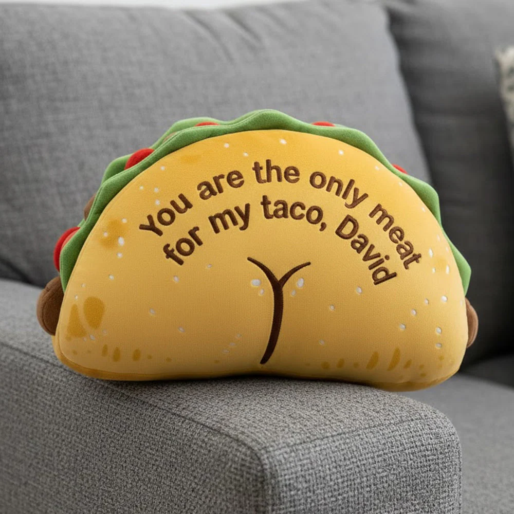 You Are The Only Meat For My Taco - Personalized Custom Shape Pillow - Gift For Couples NL122 - Image 2