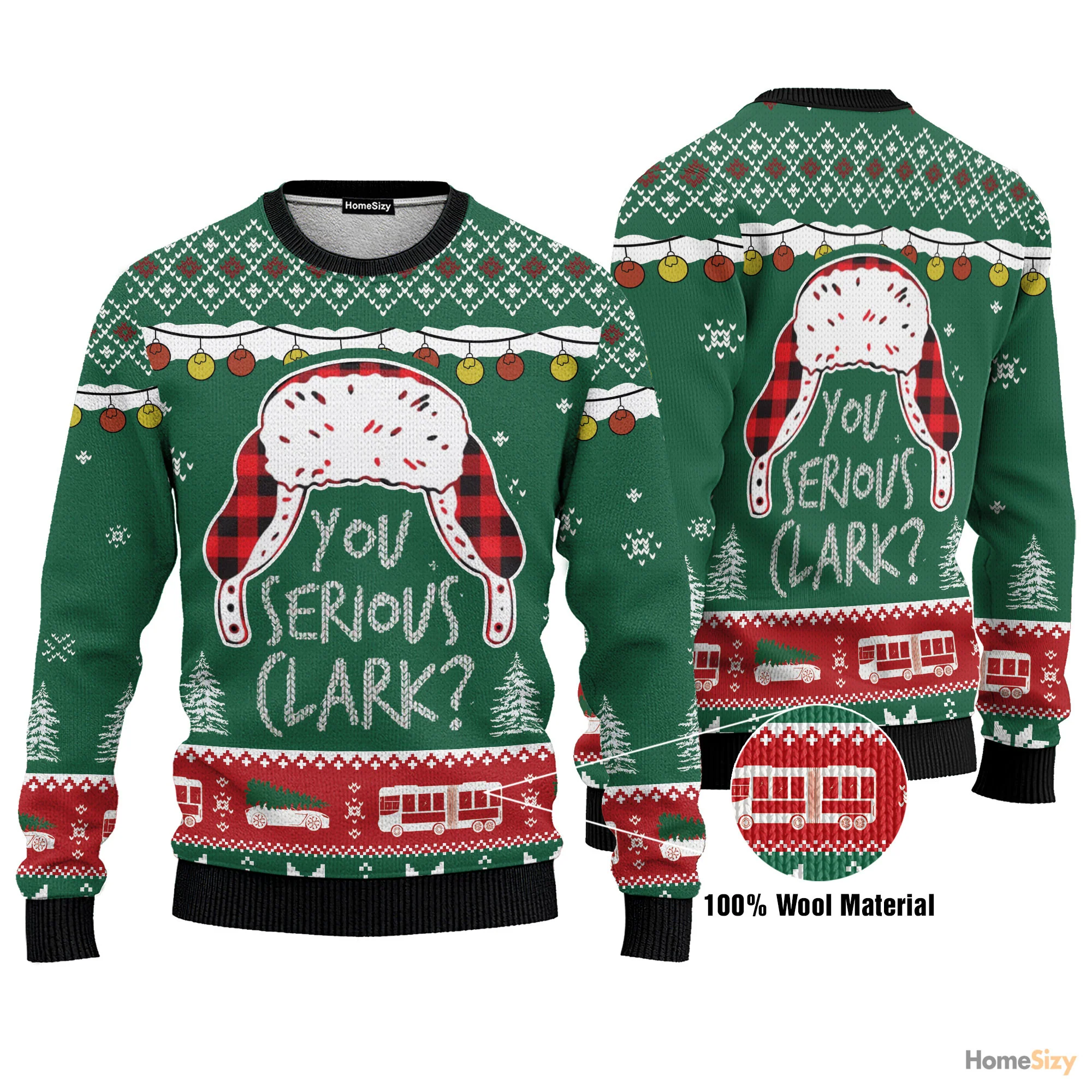 You Serious Clark - Funny Ugly Christmas Sweater - Image 3