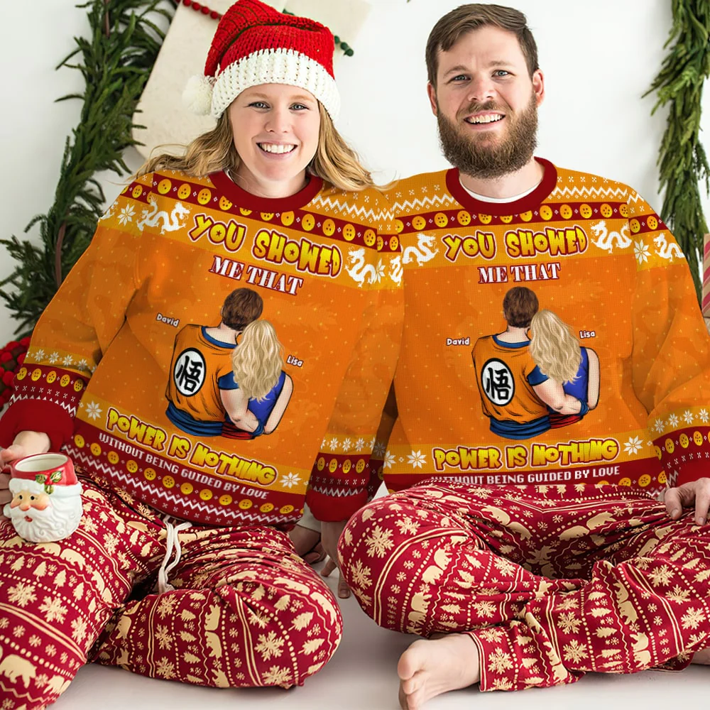 You Showed Me That Power Is Nothing DrBa -Personalized Ugly Sweatshirt - Gift For Couple, Husband Wife, Anniversary CL18 NH96 - Image 4