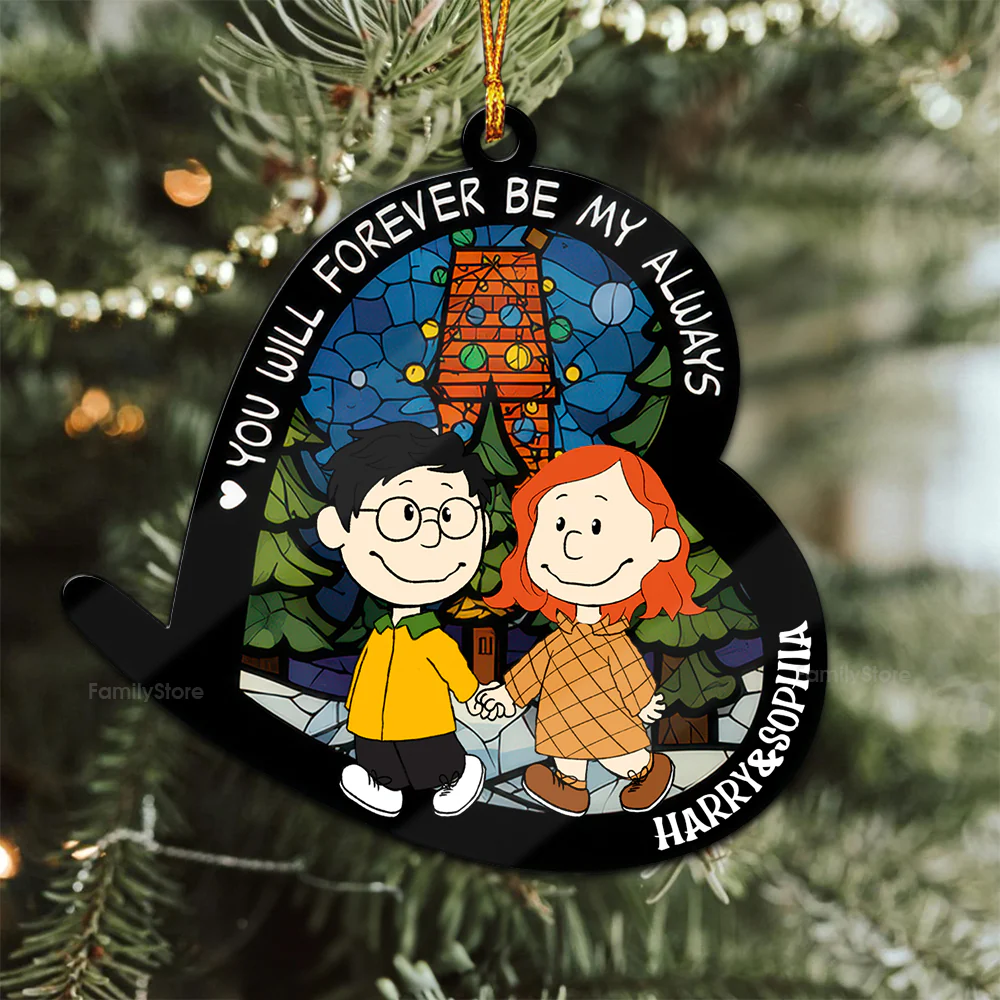 Peanut You Will Forever Be My Always - Gift For Couples - Personalized Wood Ornament - CL43 NH96 - Image 2
