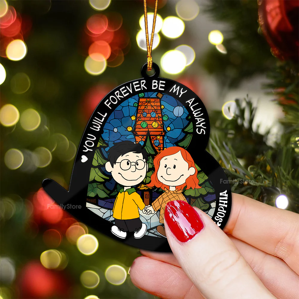 Peanut You Will Forever Be My Always - Gift For Couples - Personalized Wood Ornament - CL43 NH96 - Image 3