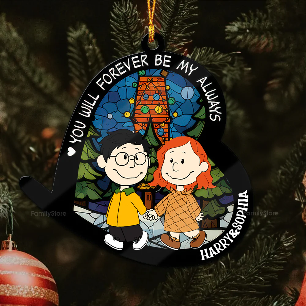 Peanut You Will Forever Be My Always - Gift For Couples - Personalized Wood Ornament - CL43 NH96 - Image 4
