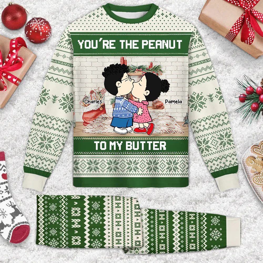 You're The Peanut To My Butter - Personalized Unisex Pajamas Set - Gift For Couple, Husband Wife, Anniversary Gift - CL45 NA94 - Image 2