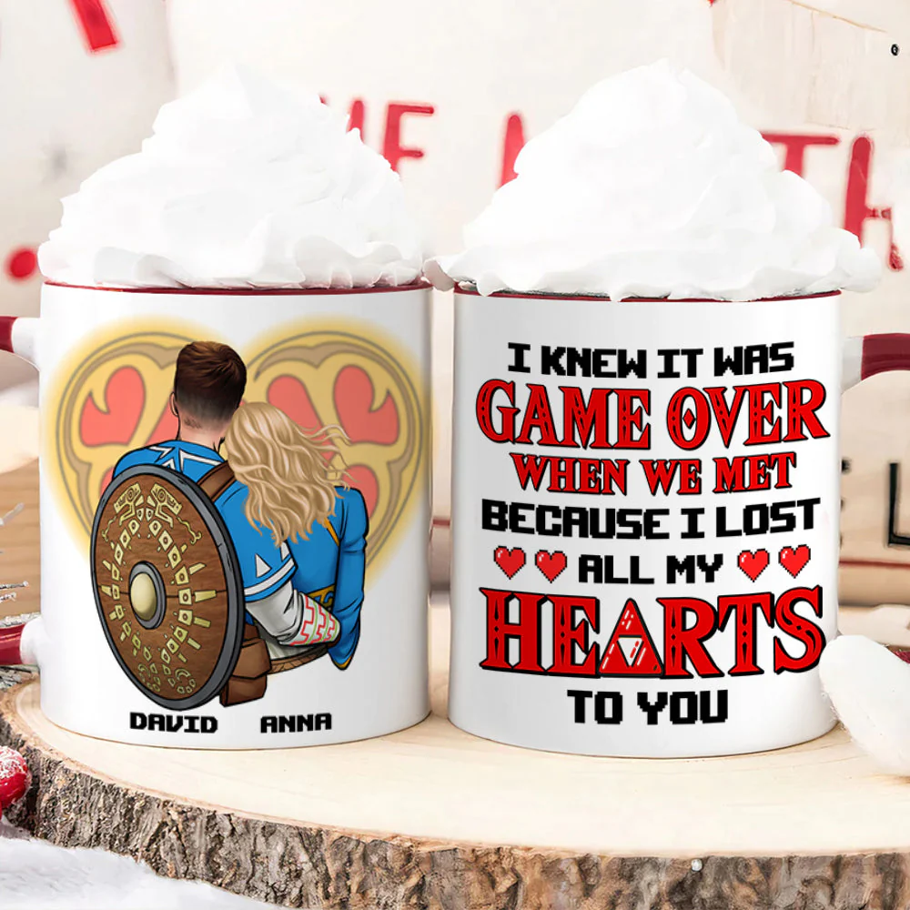 Zelda I Lost All My Hearts To You - Personalized Accent Mug - Gift For Couple, Husband Wife, Anniversary  Gift - CL32 NA94 - Image 3