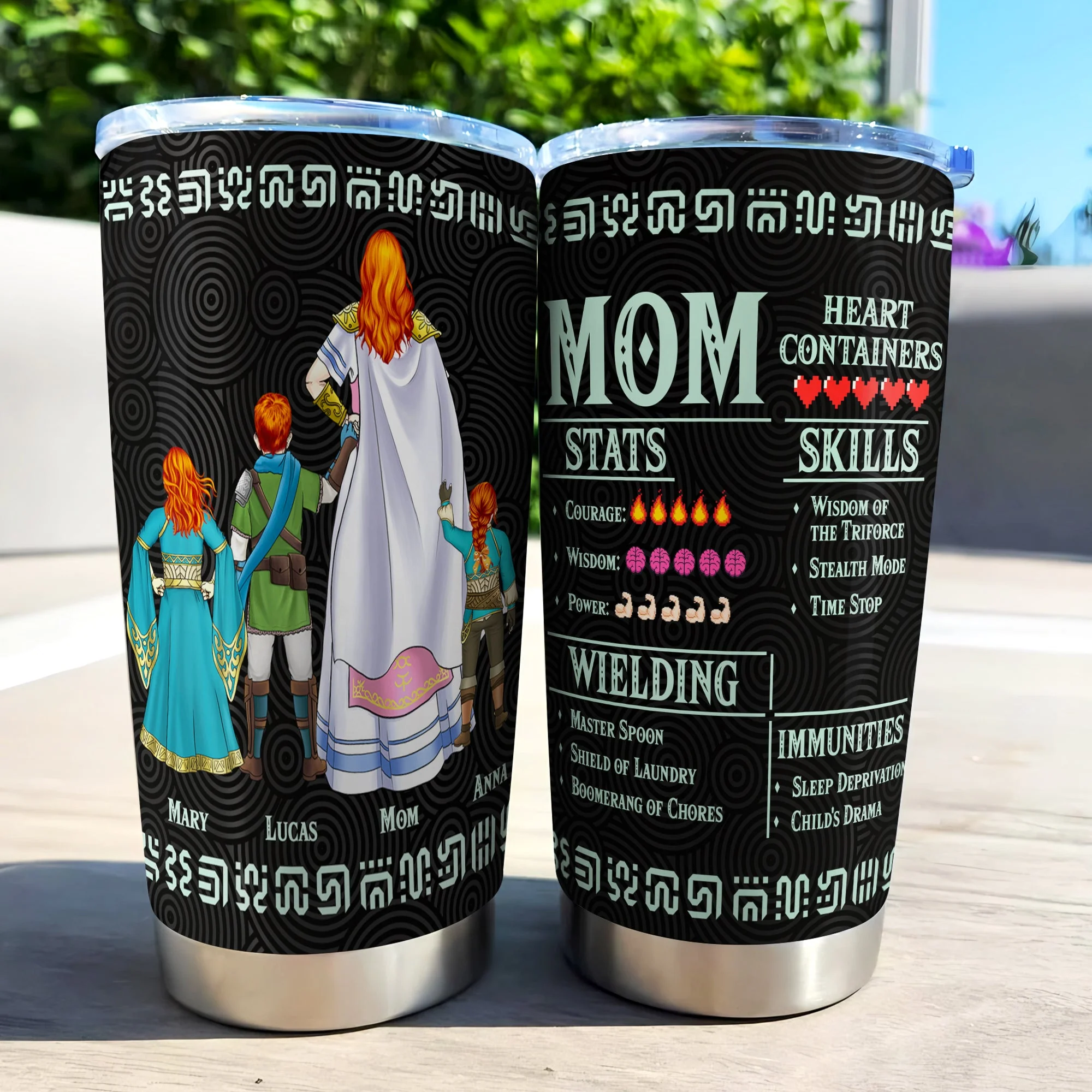 Zelda Mom Full Of Love - Personalized Stainless Steel Tumbler - Gift For Mom, Mother's Day | CL07 NA94 - Image 2