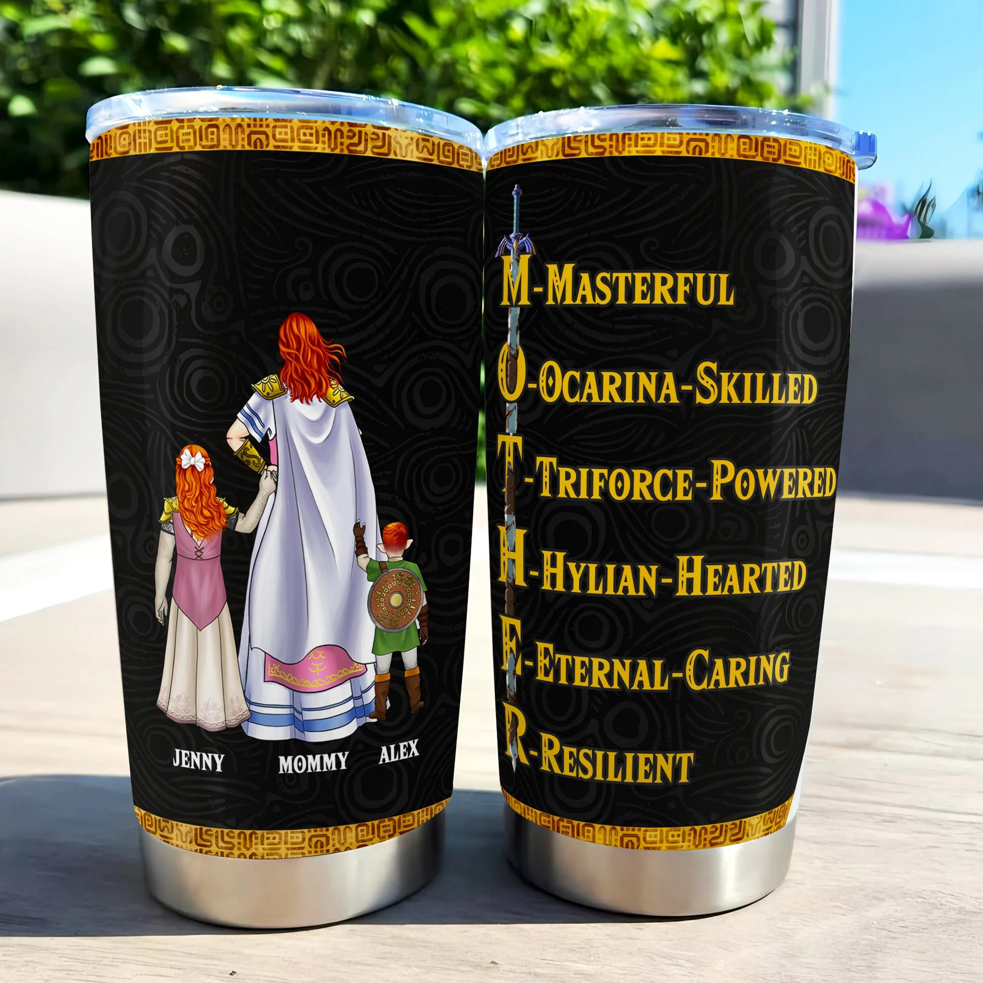 Zelda Mom Full Of Love Version 2 - Personalized Stainless Steel Tumbler - Gift For Mom, Mother's Day | CL07 NA94 - Image 2
